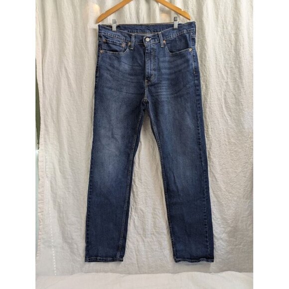 Levi's 505 Men's Regular Fit Jean, 36Wx34L - Medium Stonewash straight leg V6 - Picture 1 of 6